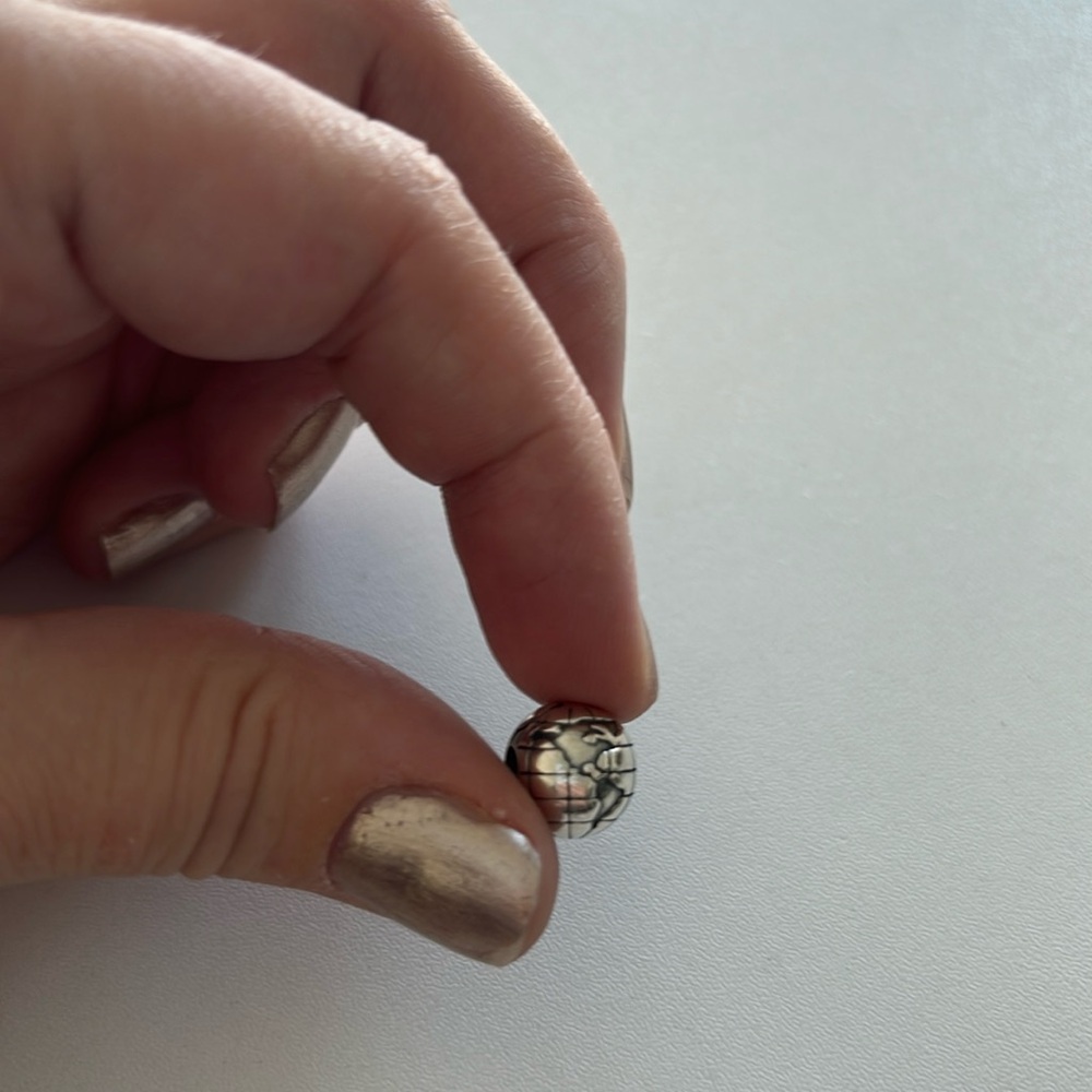 Pandora globe clip charm